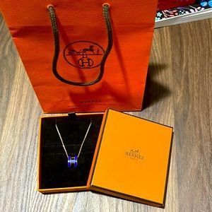 Hermès Blue Pop H Pendant